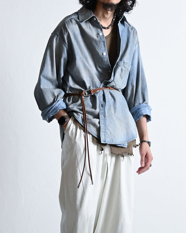 LEATHER ROPE BELT