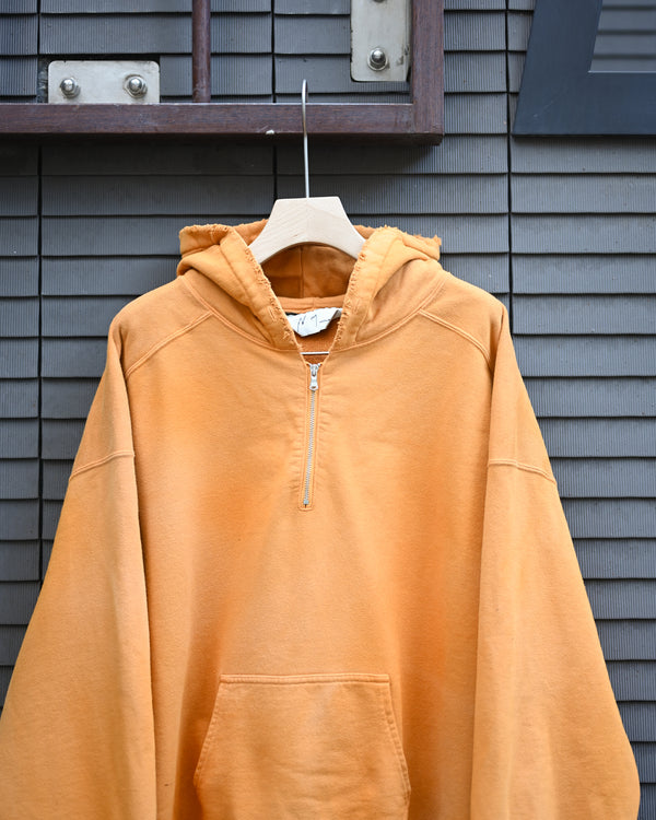 HALF ZIP HOODIE, yellow