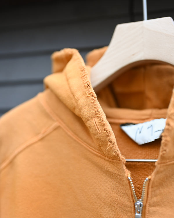 HALF ZIP HOODIE, yellow