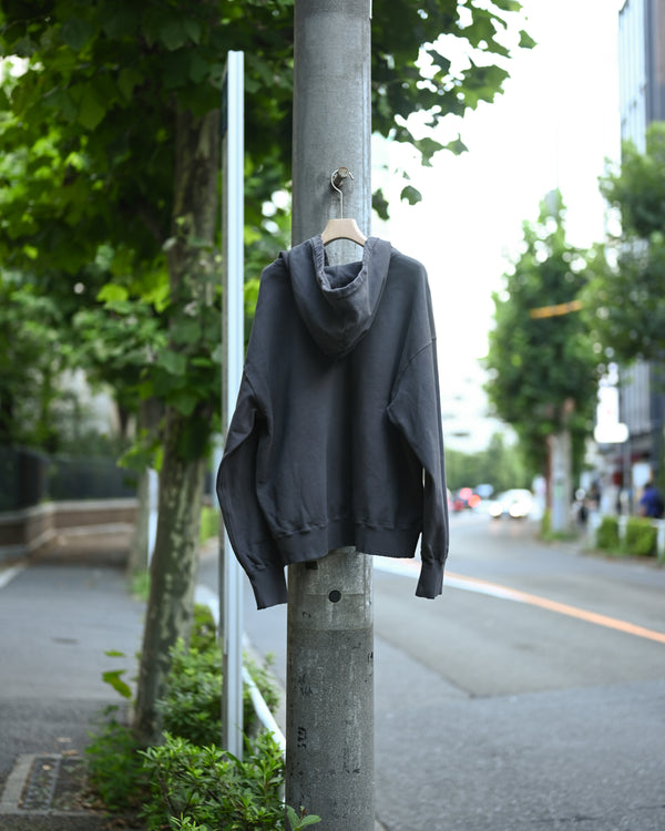 HALF ZIP HOODIE, black