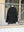 CREPE HALF ZIP SHIRT, black