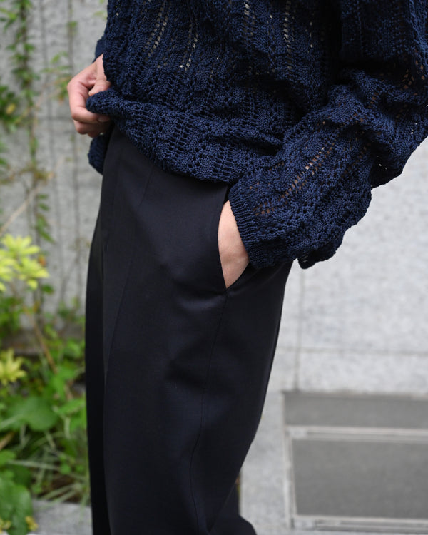 FINE WOOL REVER TROUSERS
