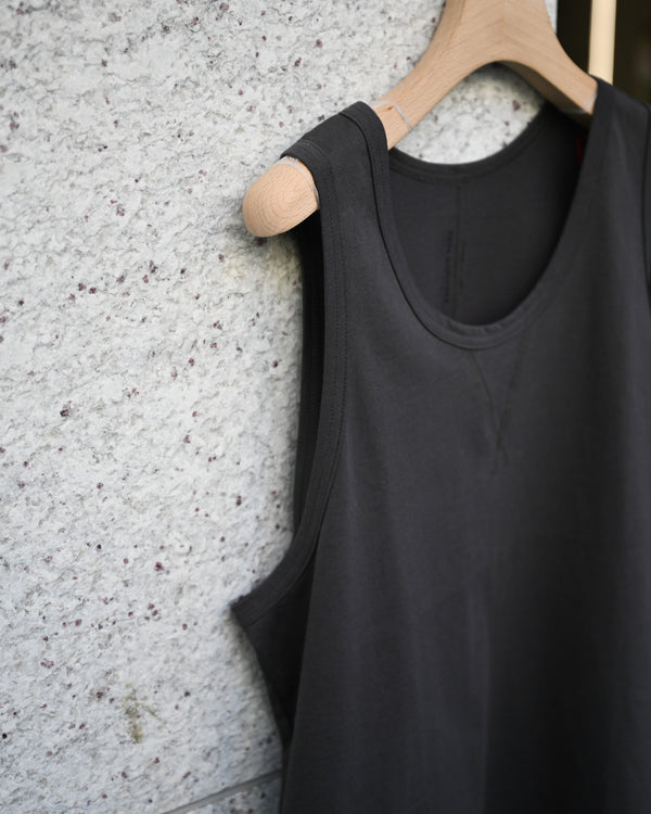 INNER SHIRT-charcoal, heavy single jersey