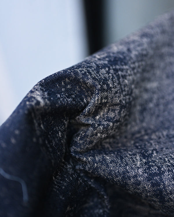 x-ray jacquard denim trouser