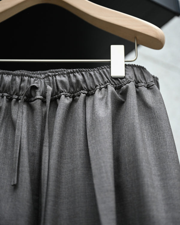 WOOL EXTRA WIDE TROUSERS, dark brown