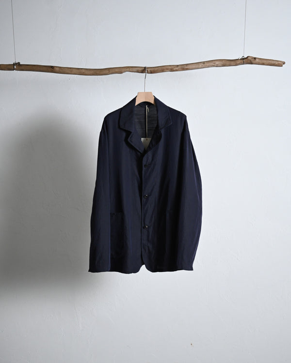 WASHED WOOL SILK TWILL JKT