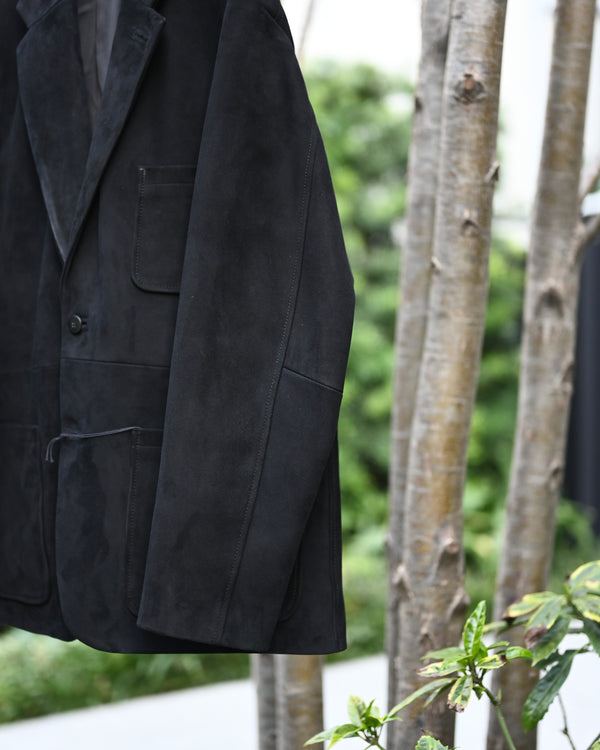 2B JACKET, sheep suede leather