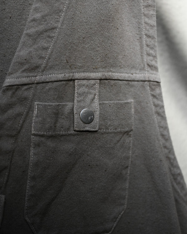 C/R DUCK UTILITY VEST, greige