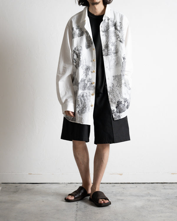 RELAXED FIT SHIRT, high density kersey drawing by Megumi Terao