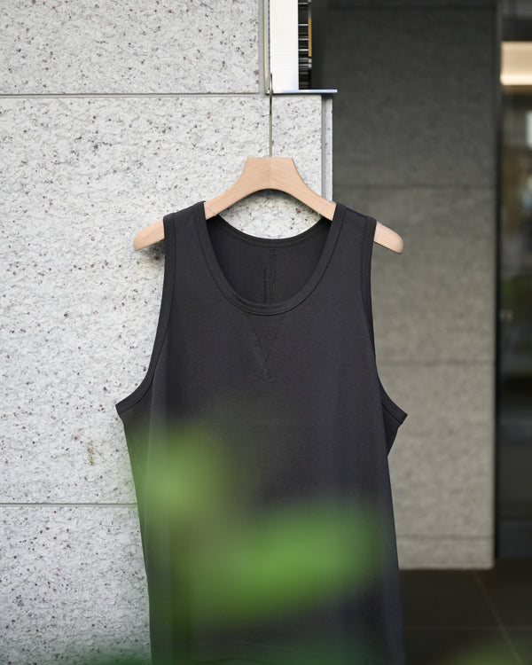 INNER SHIRT-charcoal, heavy single jersey