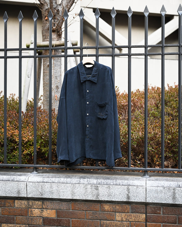 EMBROIDERED SOUVENIR SHIRT, navy