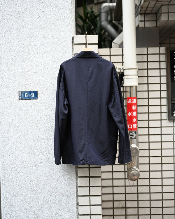 WASHED WOOL SILK TWILL JKT