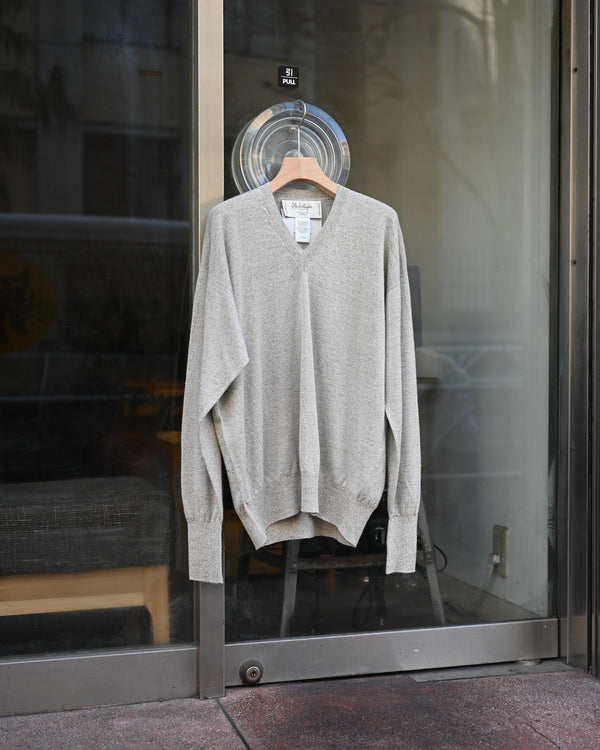 SILK LINEN V L/S, white sand