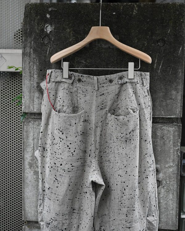 HOOK PANTS, airbrushed dyed fabrics