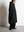 HOODED COAT, charcoal brown mixed color kasuri