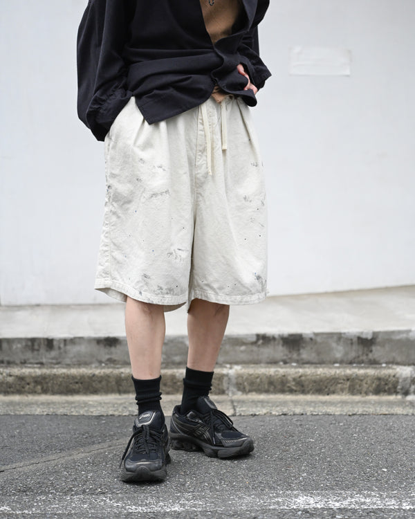C/R DUCK SHORT PANTS, white