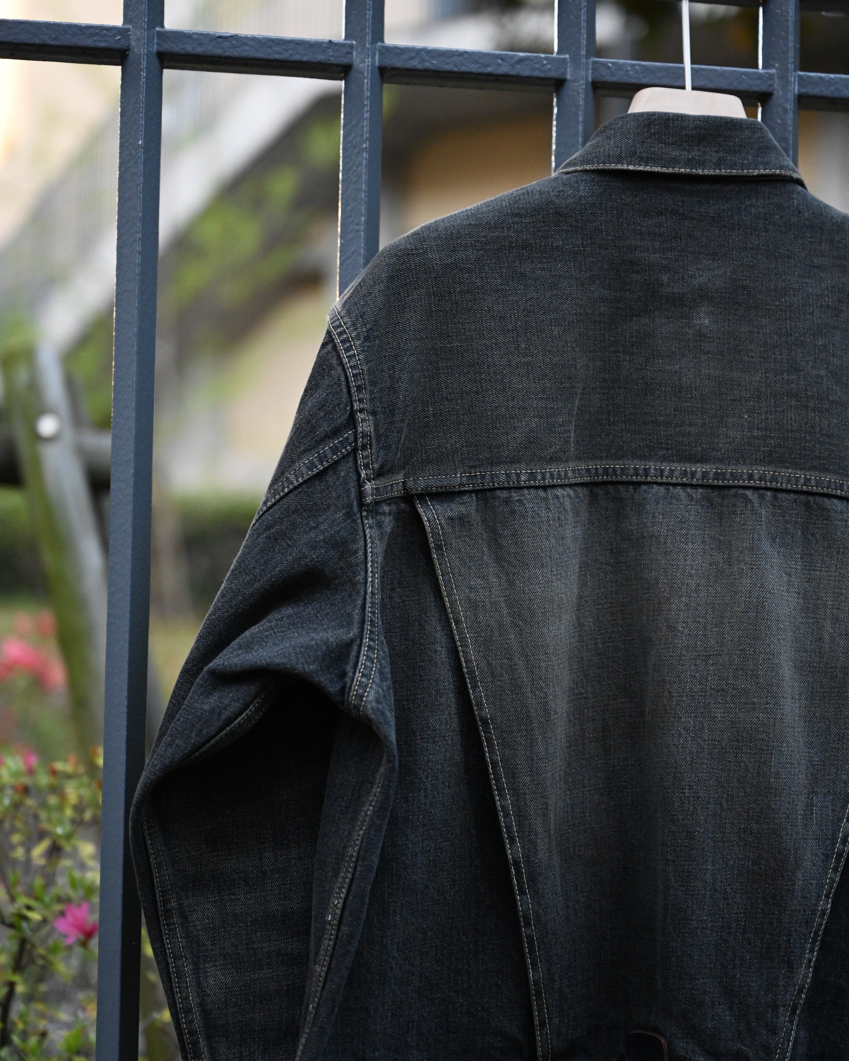 daisuke tanabe ダイスケタナベ - coffee black denim jacket, dstryd