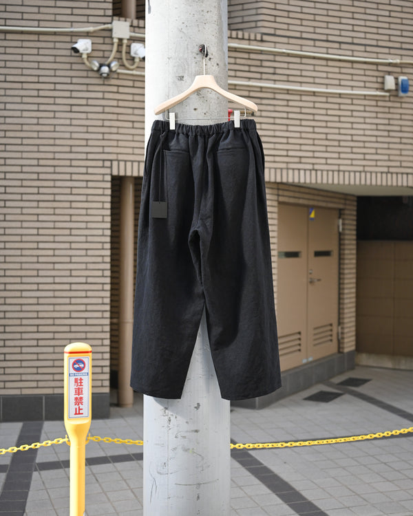 BAGGY EASY PANTS, max high count hemp, black