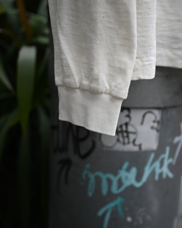 My L/S TEE "will leave", white