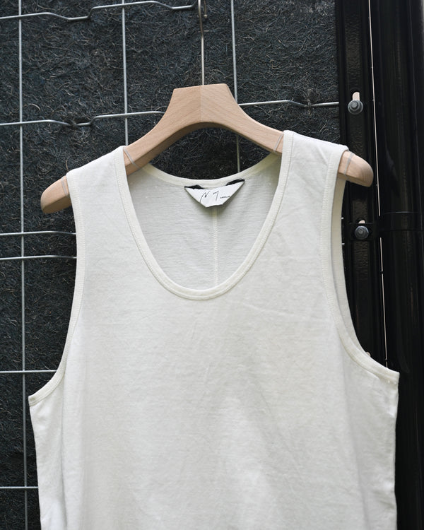UNEVENNESS TANK TOP, g.white