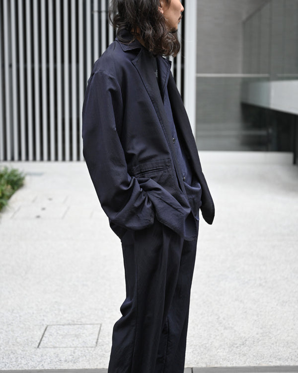 WASHED WOOL SILK TWILL SH-JKT