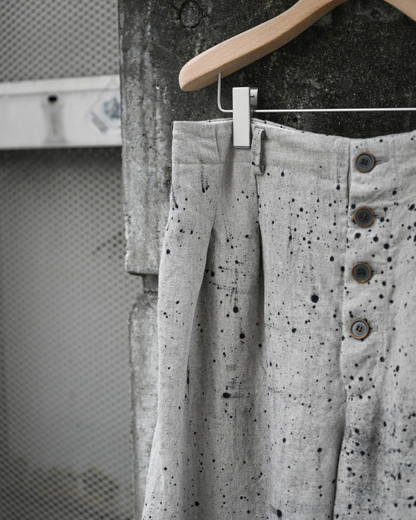HOOK PANTS, airbrushed dyed fabrics
