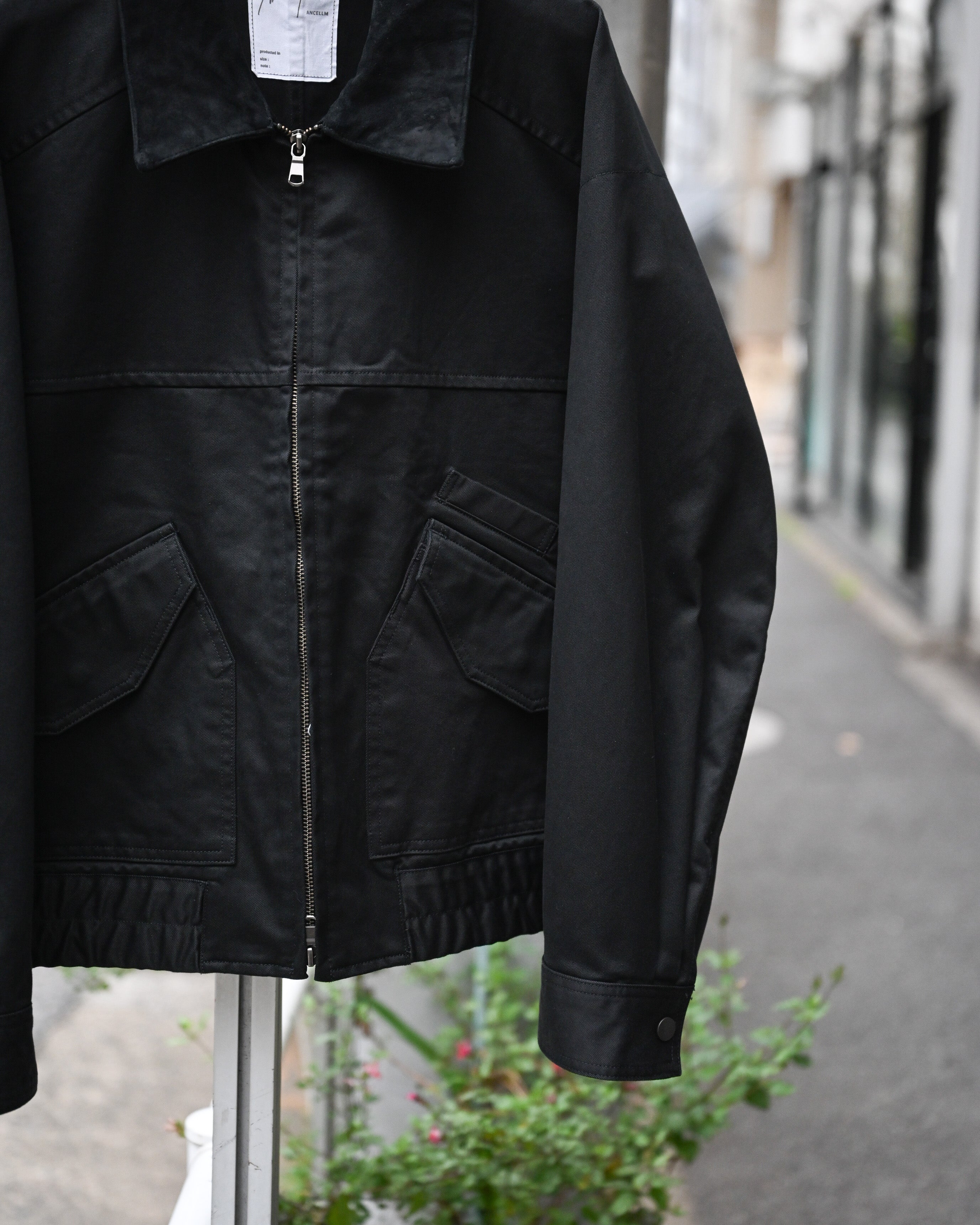 ジャケット・アウター ANCELLM ZIP BLOUSON BLACK size 1 ZIP BLOUSON(BLACK) – ANCELLM