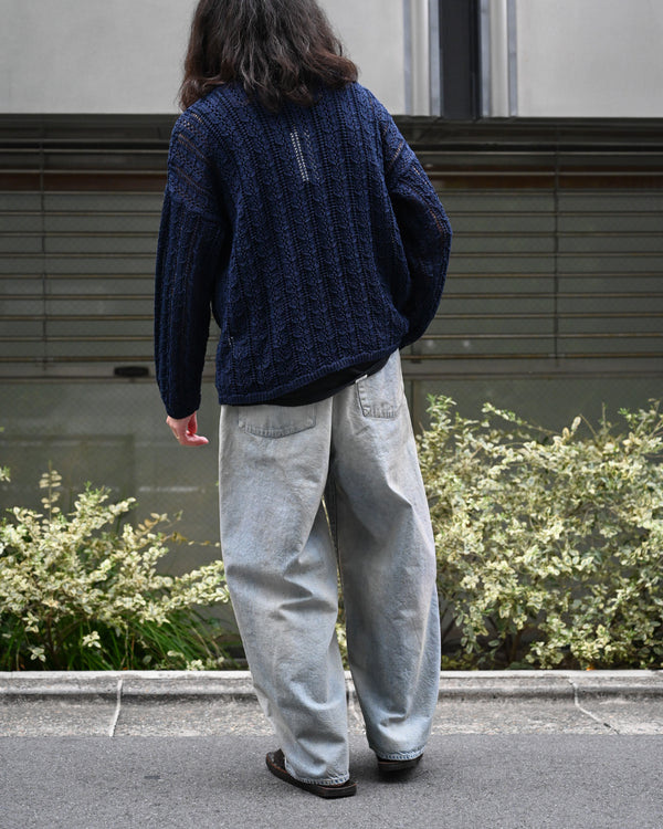 Ex. Mesh V Neck Sweater