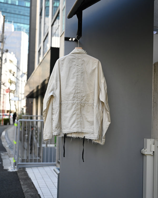 AGING FIELD JACKET, white