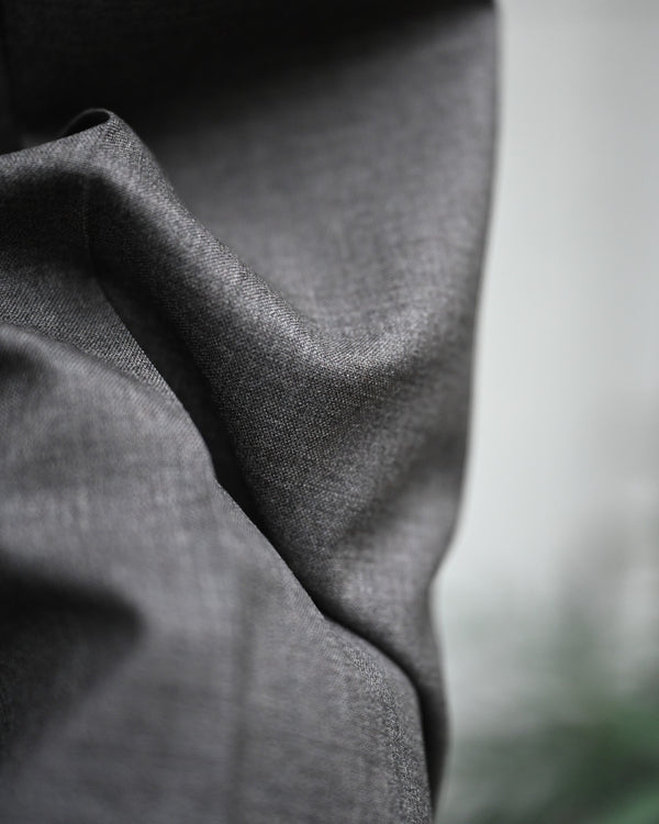 WOOL EXTRA WIDE TROUSERS, dark brown