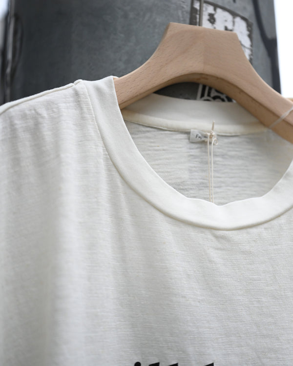 My L/S TEE "will leave", white