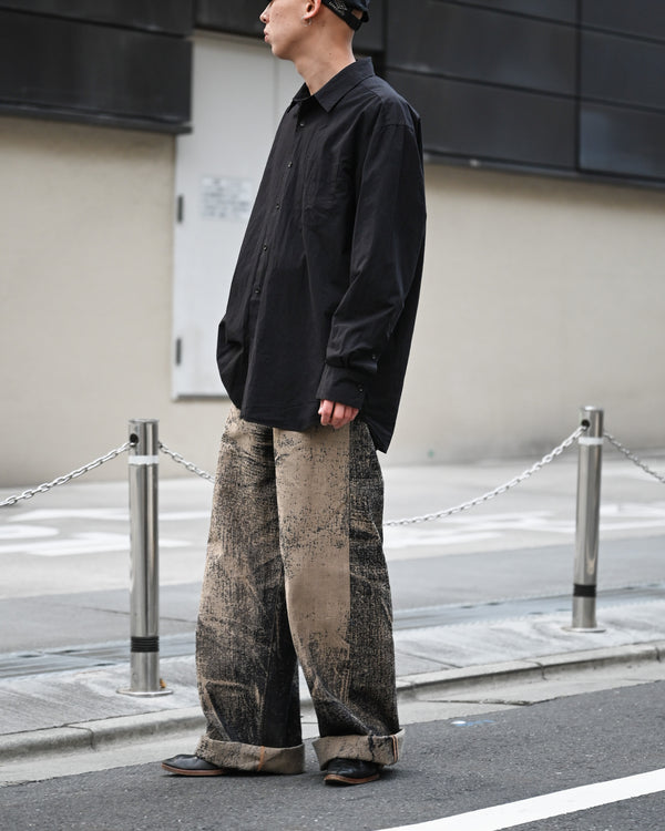 x-ray jacquard denim trouser