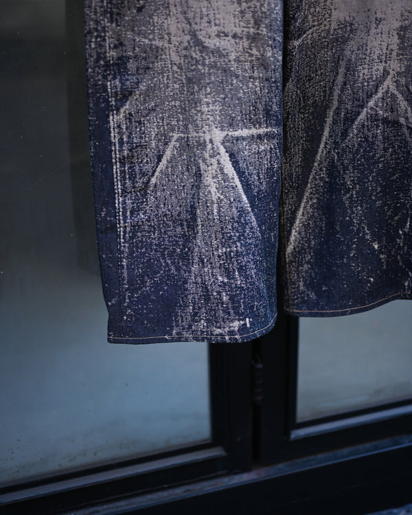 x-ray jacquard denim trouser