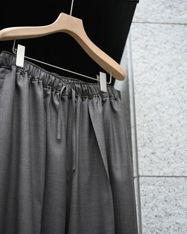 WOOL EXTRA WIDE TROUSERS, dark brown