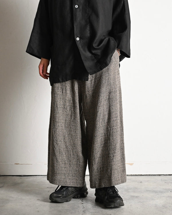 BAGGY PANTS, special twisted yarn fabrics