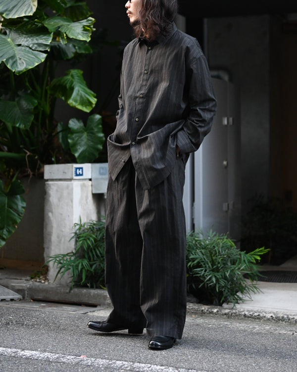 MADRAS STRIPE WIDE EASY PANTS