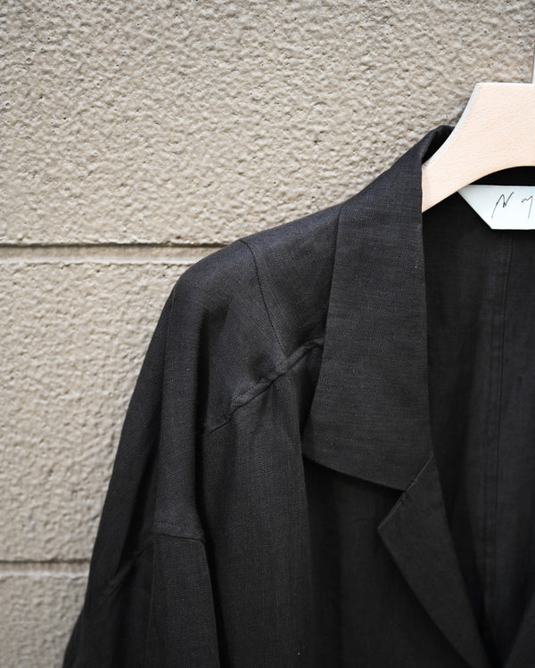 100/S LINEN TAILORED SHIRT, brown