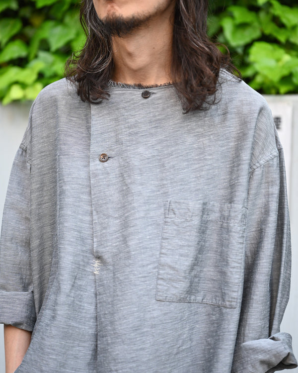 Our Knowledge Tucked Shirt, gray