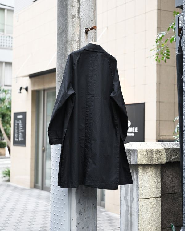 SINGLE BREASTED COLLAR COAT, black