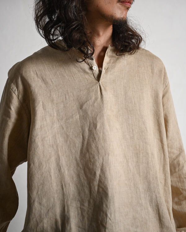 Sleeping shirt, Authentic linen poplin