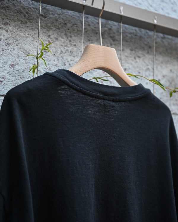 My L/S TEE "will leave", black