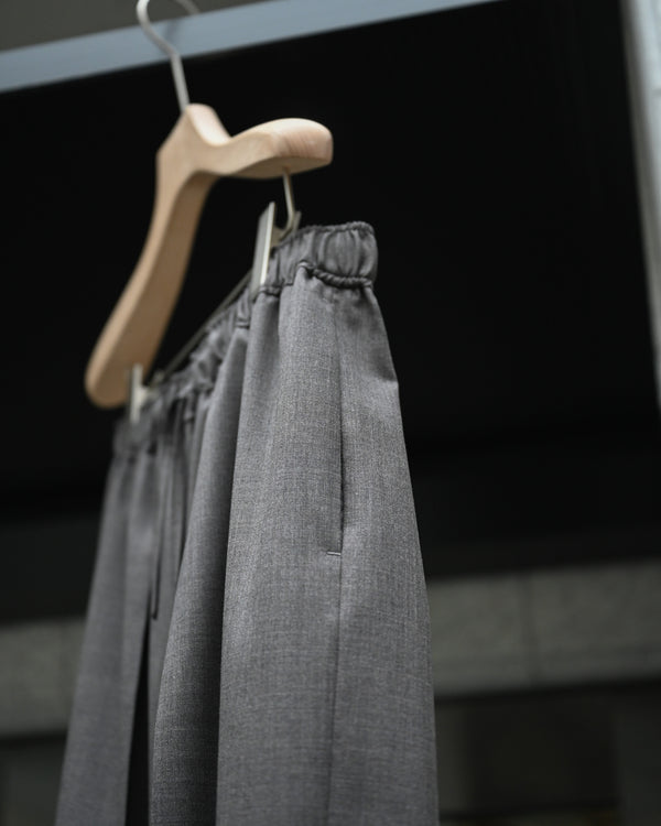 WOOL EXTRA WIDE TROUSERS, dark brown