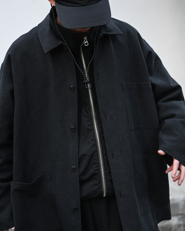 WORK SHIRT, max high count hemp, black