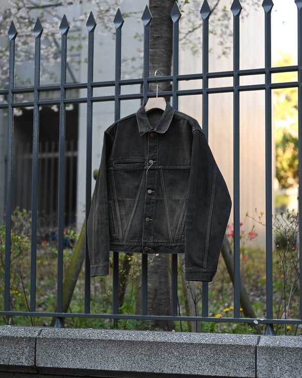 coffee black denim jacket, dstryd