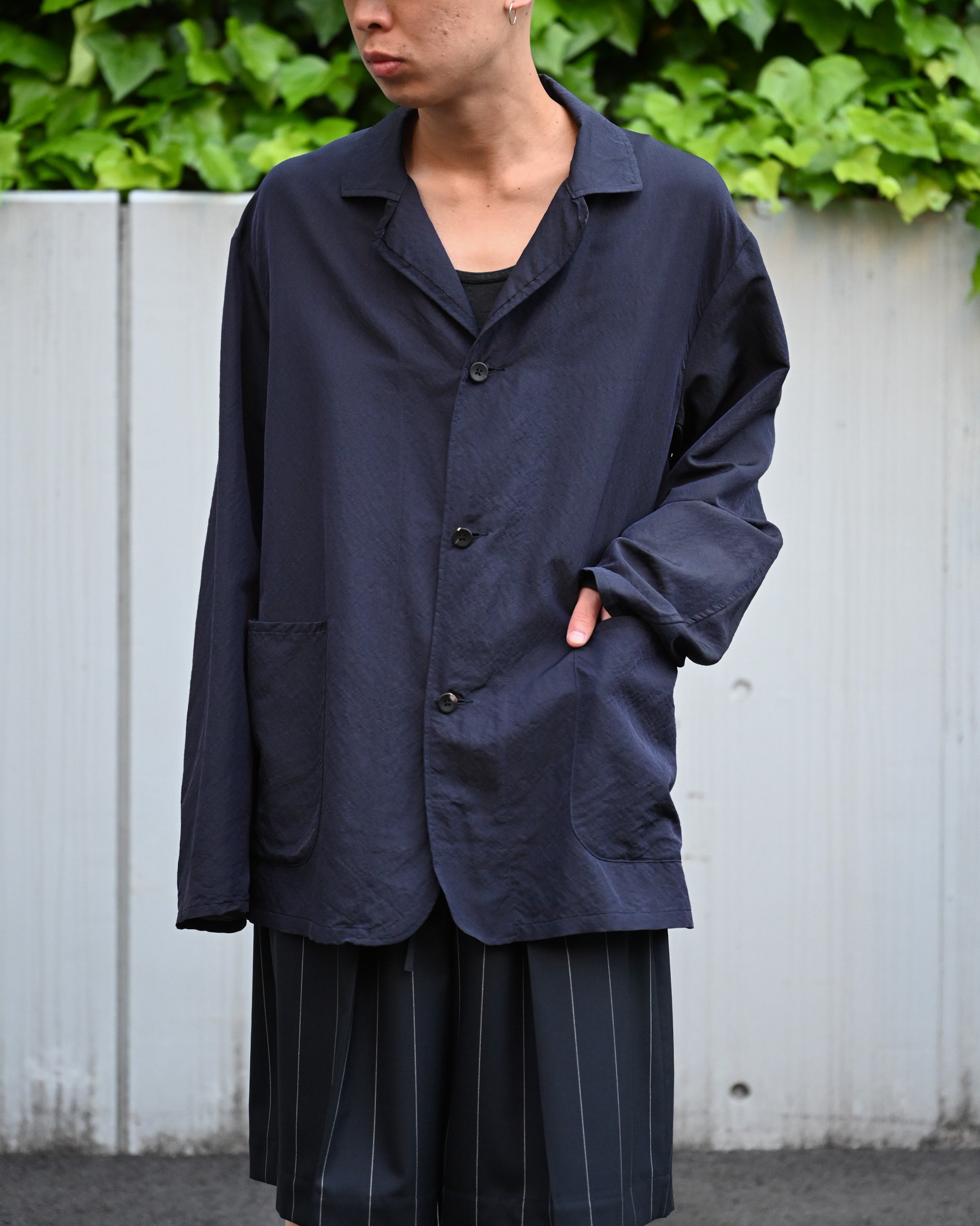 ulterior アルテリア - WASHED WOOL SILK TWILL JKT – coelacanth