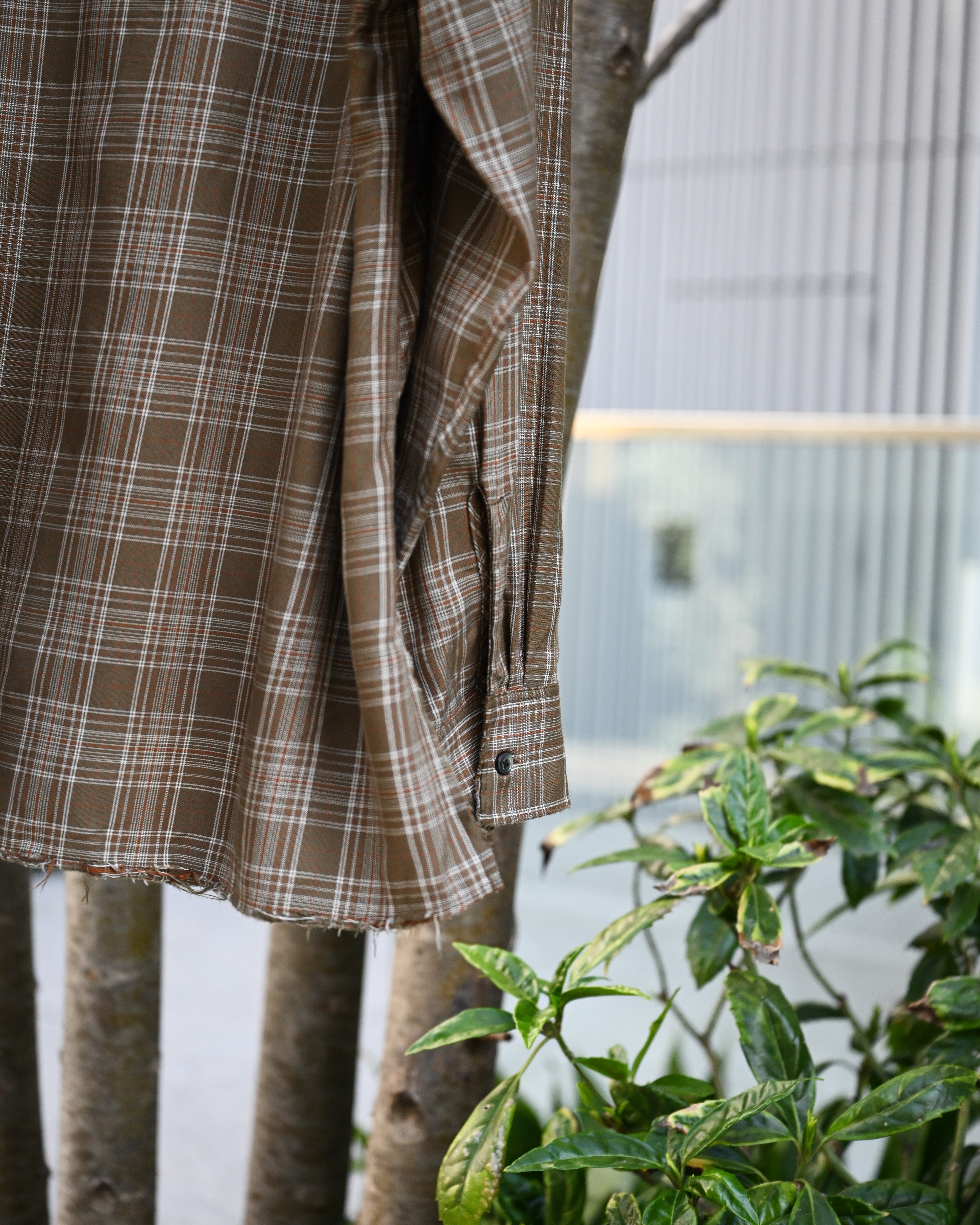 ANCELLM アンセルム - AGING RAYON CHECK SHIRT, green – coelacanth