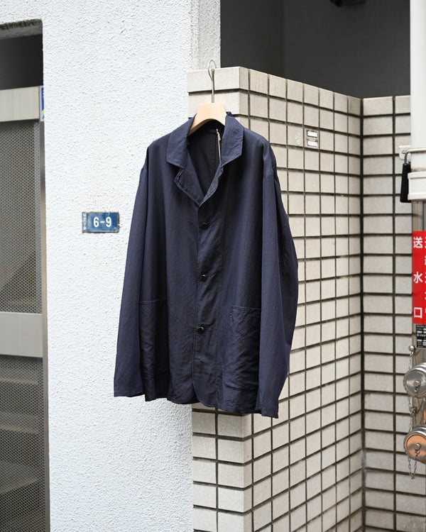 WASHED WOOL SILK TWILL JKT
