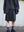 WOOL EXTRA WIDE SHORTS, navy stripe