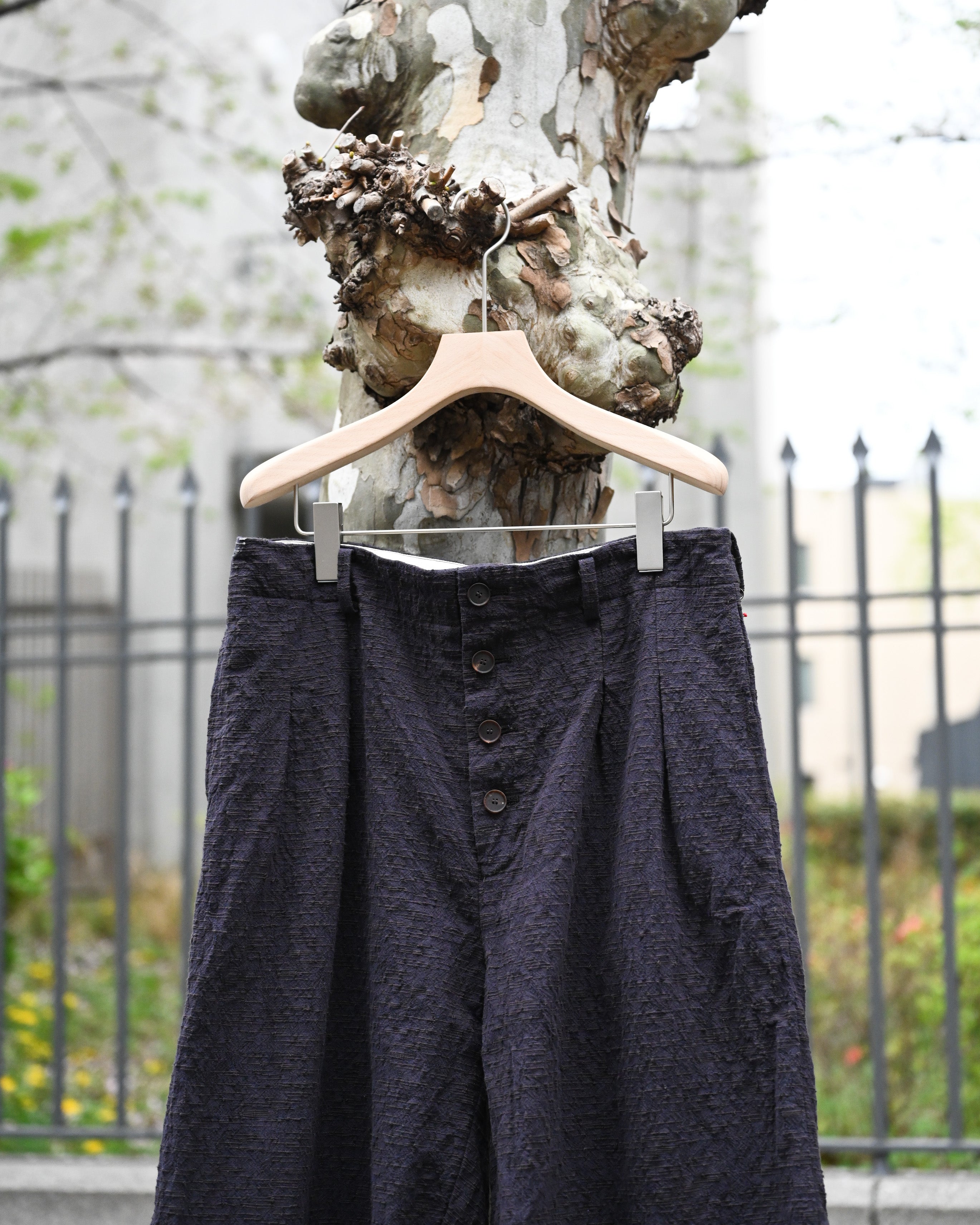 YUTA MATSUOKA - HOOK PANTS, slub yarn dobby cloth | COELACANTH