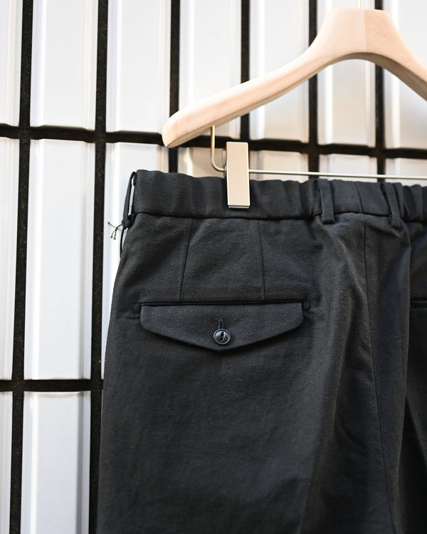 DOUBLE PLEATED TROUSERS, silk nep serge